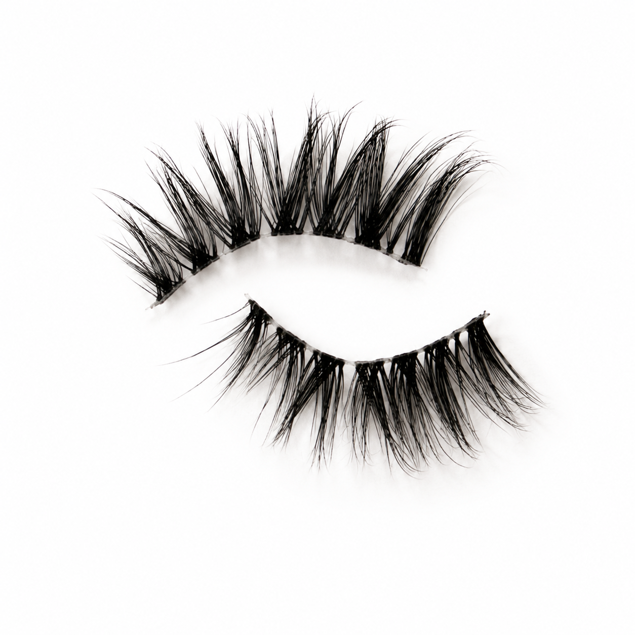 KISTU Butter soft glam strip lash, medium volume with fuller outer corner