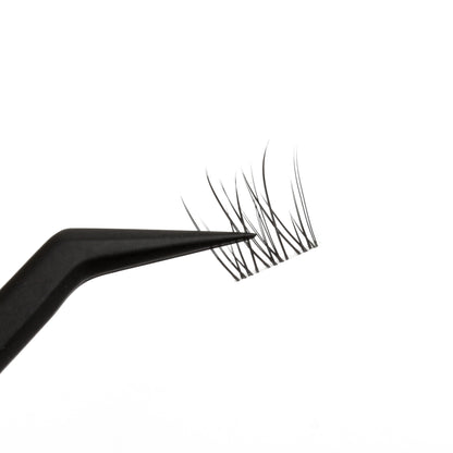 KISTU Aura cluster lashes applied for a your-lashes-but-better look