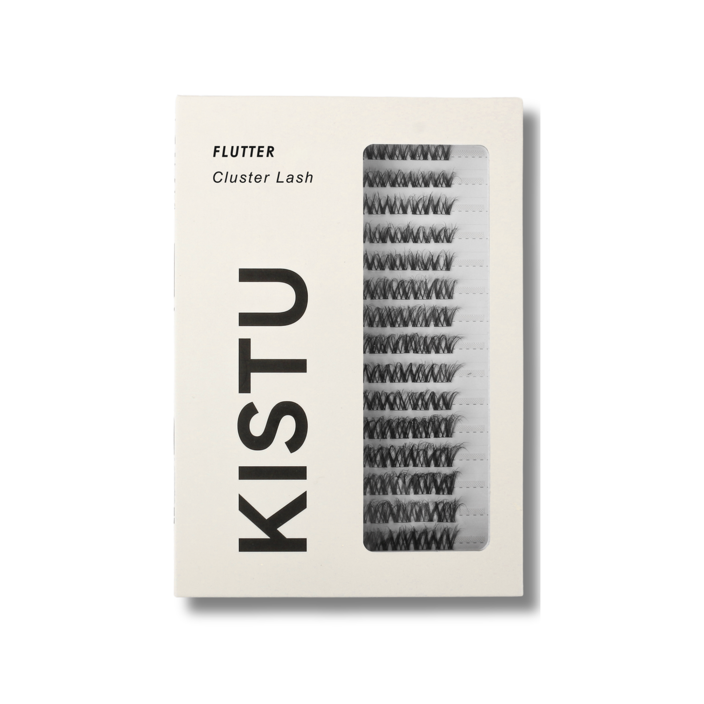 KISTU Flutter everyday cluster lashes, soft wispy light-to-medium volume