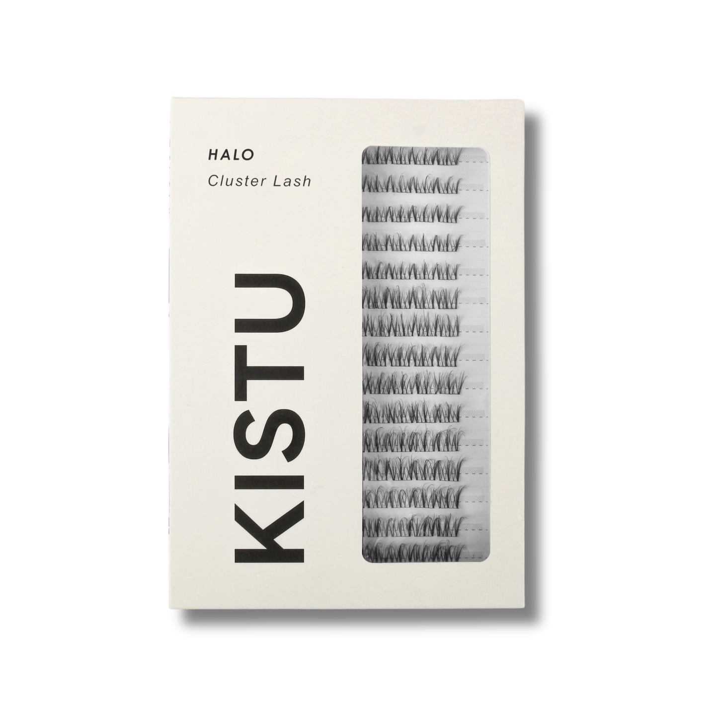 KISTU Halo cluster lashes, featherlight natural definition