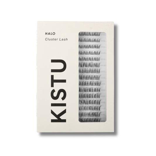 KISTU Halo cluster lashes, featherlight natural definition