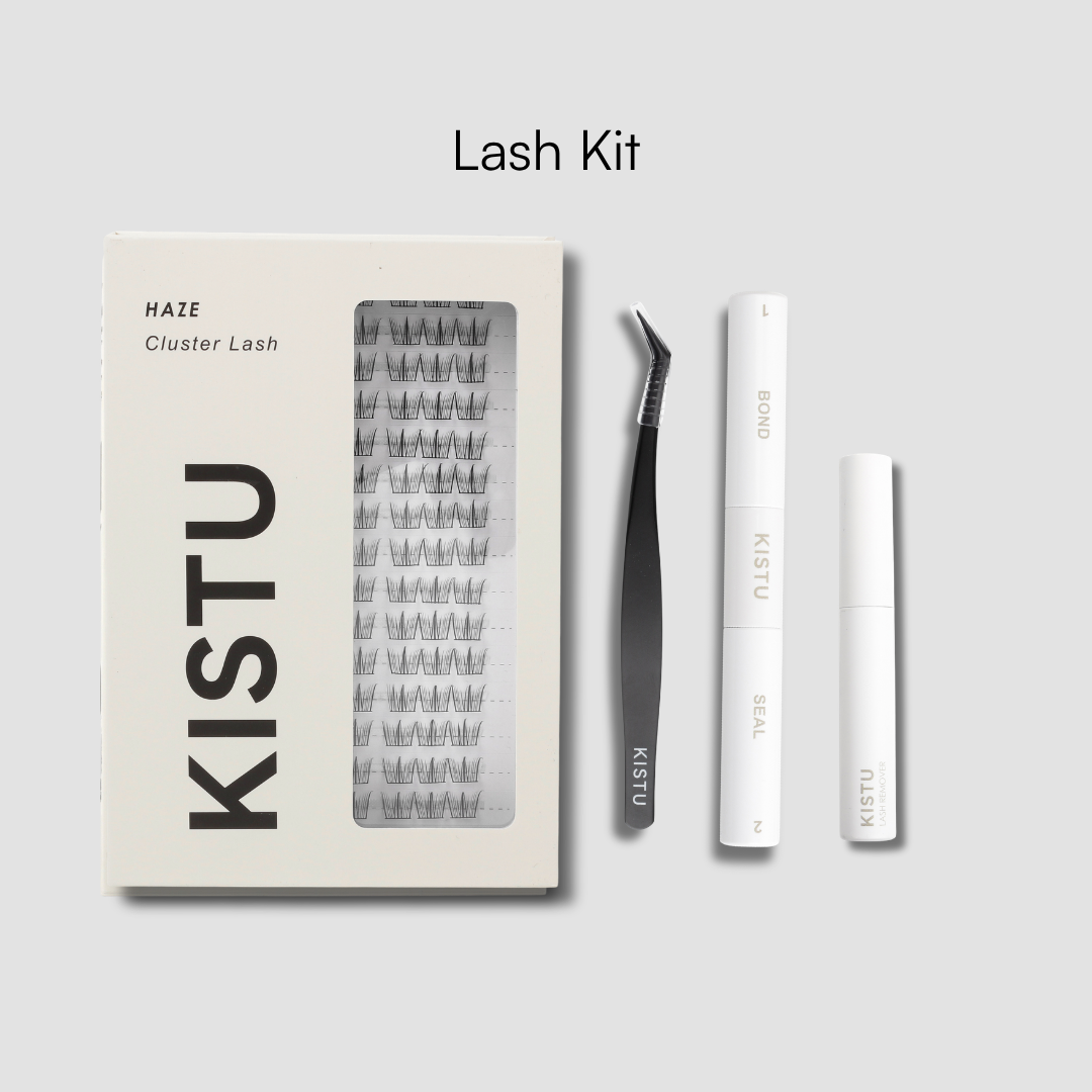 KISTU lash kit The KISTU Set with Haze cluster lashes, bond and remover