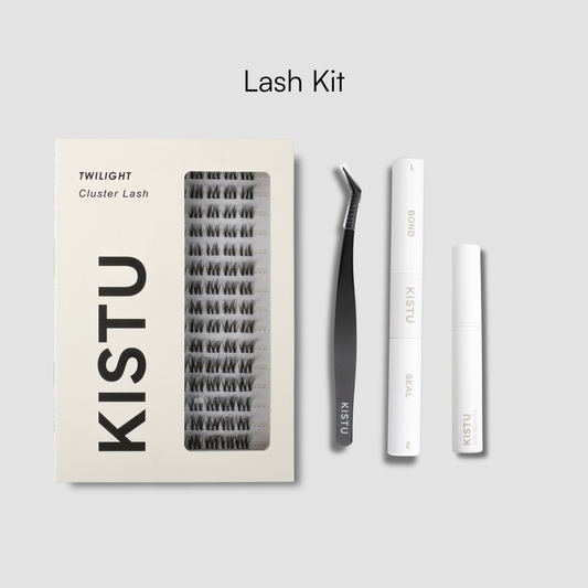 KISTU lash kit The KISTU Set with Twilight cluster lashes, bond and remover