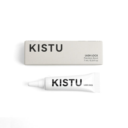 KISTU Lash Lock Precision Bond adhesive tube detail shot